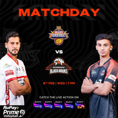 Read more about the article Prime Volleyball: Hyderabad Black Hawks Vs Kolkata Thunderbolts