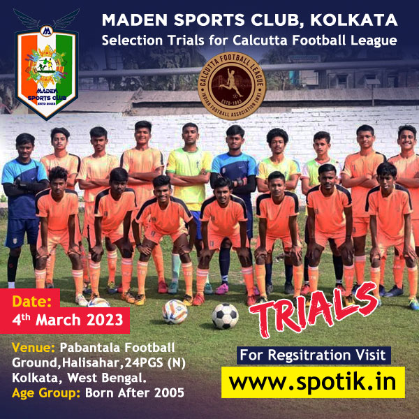 Read more about the article Maden Sports Club Trials For Calcutta Football League