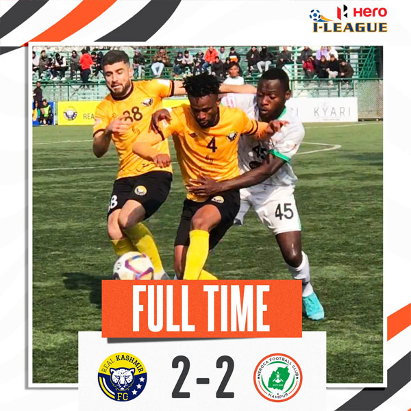 Read more about the article Hero I-league : Real Kashmir FC 2-2 NEROCA FC