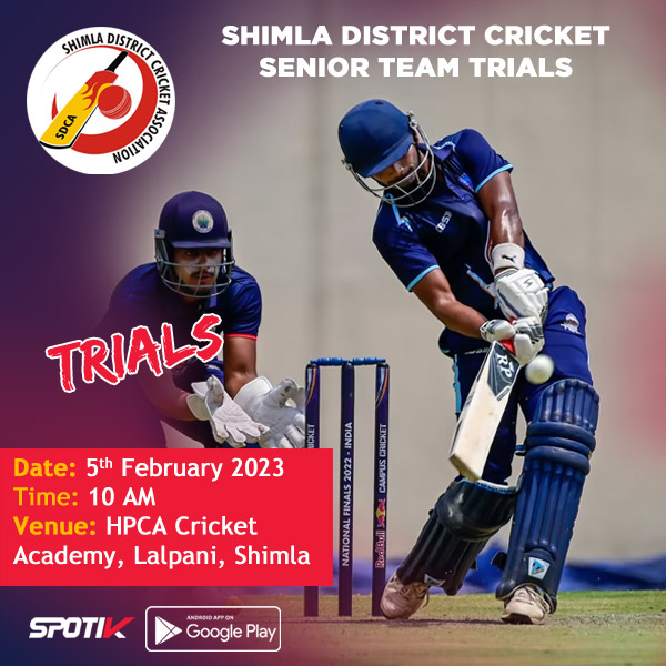 You are currently viewing Shimla District Cricket Association Senior Team Trials for Inter District