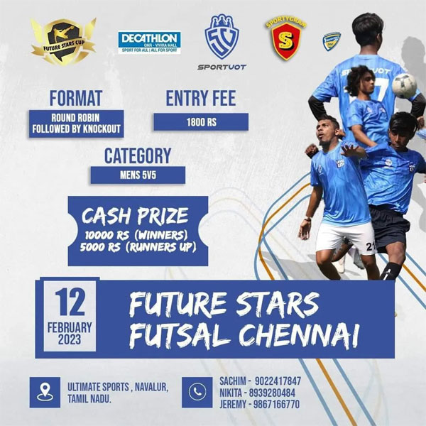 Read more about the article Sporty Gram presents Future Stars Futsal Chennai.