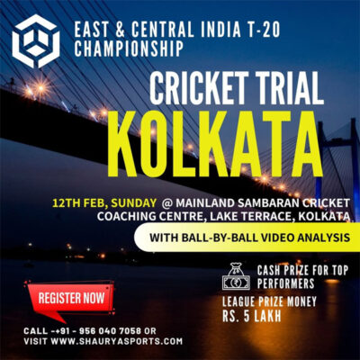 Read more about the article T-20 Championship League Selection Trials for West Bengal