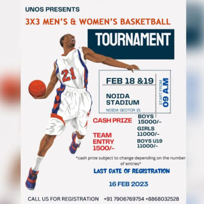 Read more about the article 3X3 Men’s & Women’s Open Basketball Tournament, Noida