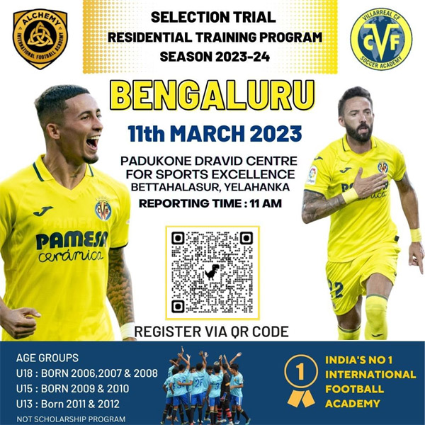 You are currently viewing Alchemy International Football Academy –  Bengaluru Selection Trials