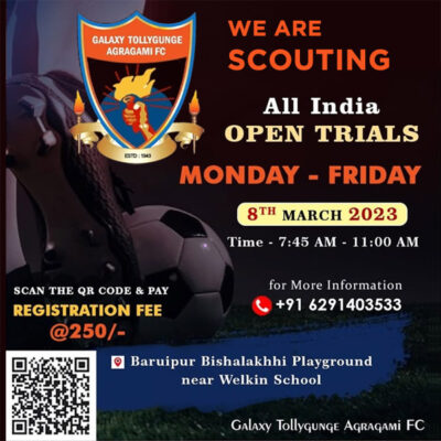 Read more about the article Galaxy Tollygunge Agragami FC Trials, Kolkata