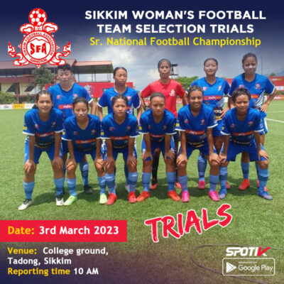 Read more about the article Sikkim’s woman’s football team Selection trial