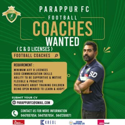 Read more about the article Parappur Football Club Hiring Coaches, Kerala