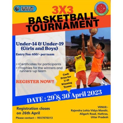 Read more about the article 3X3 Basketball Tournament, Uttar Pradesh