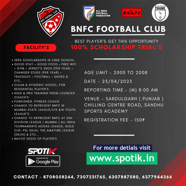 You are currently viewing BNFC Football Club Punjab Trials