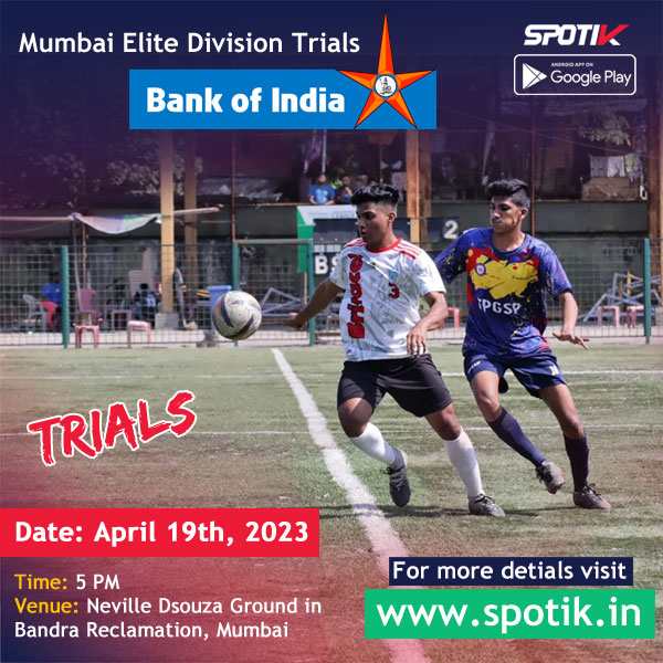 Read more about the article Bank of India Mumbai Elite Division Football Trials