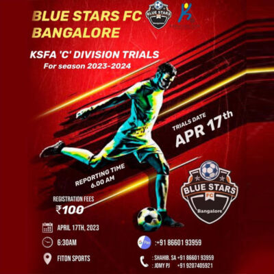 Read more about the article Blue Stars FC Bangalore Football Trials