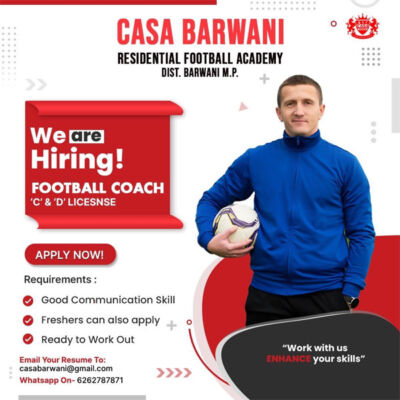 Read more about the article CASA Barwani FC Recruiting Football Coaches, MP