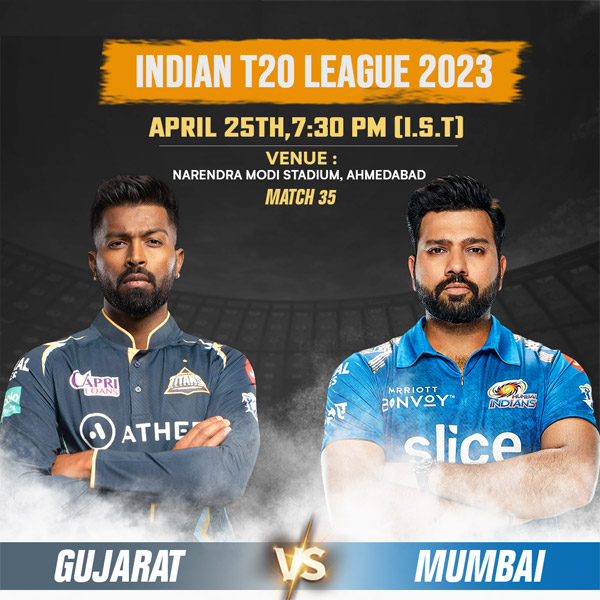 You are currently viewing Gujarat Titans will face Mumbai Indians in the 35th match of IPL 2023.