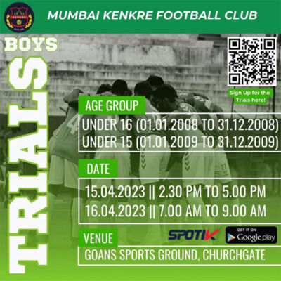 Read more about the article Mumbai Kenkre FC Youth Scouting Trials