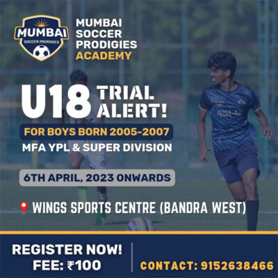 Read more about the article Mumbai Soccer Prodigies Academy U18 Trials