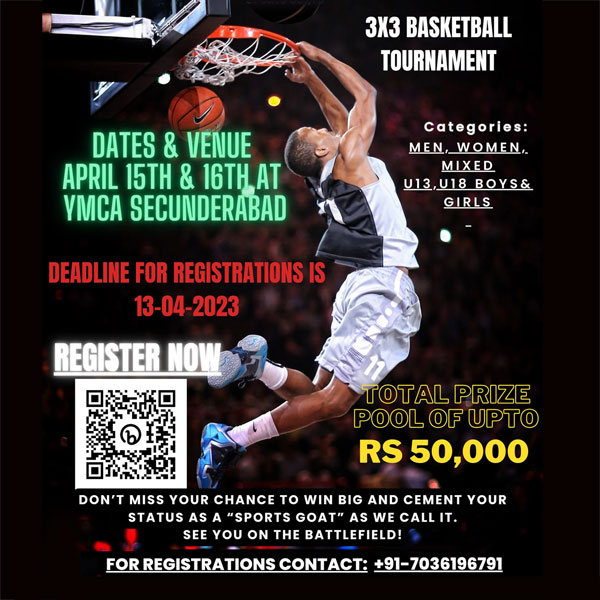 You are currently viewing Myra SportsGoats 3×3 Basketball Tournament, Hyderabad