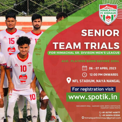 Read more about the article Himalayan FC Kinnaur Senior Team Trials, HP