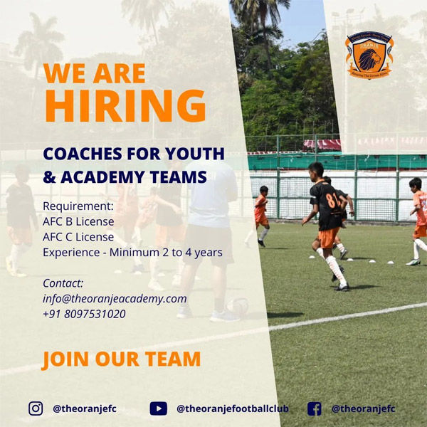 Read more about the article The Oranje FC Hiring Football Coaches, Mumbai