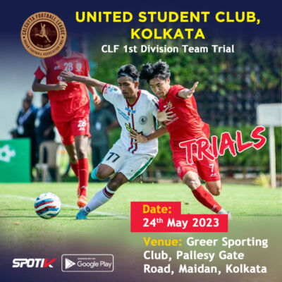 Read more about the article United Student Club CLF 1st Division Team Trial, kolkata