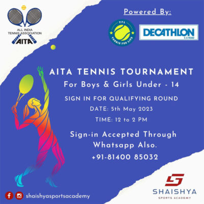 Read more about the article AITA Tennis Tournament Under – 14, Ahmedabad