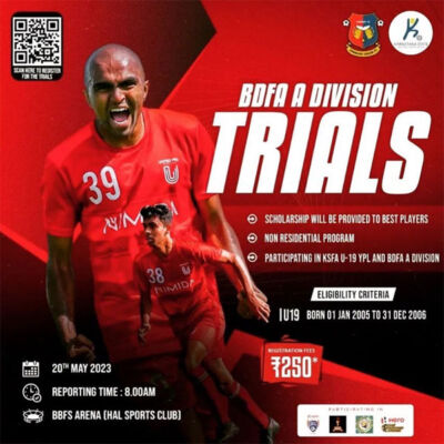 Read more about the article Bengaluru United FC U19 BDFA A-division Trials