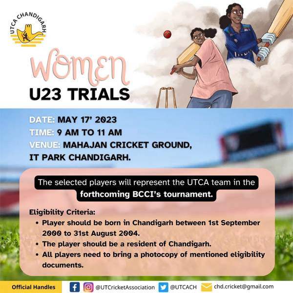 You are currently viewing Chandigarh Cricket Association Selection Trials for Women U23 Team