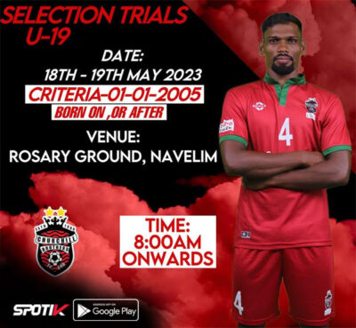 Read more about the article Churchill Brothers FC U19 Selection Trials, Goa