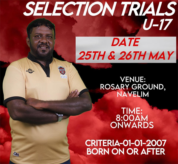 Read more about the article Churchill Brothers FC U17 Selection Trials, Goa
