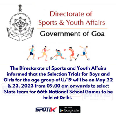 Read more about the article Goa Team Selection Trials for National School Games