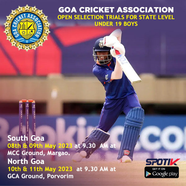 Read more about the article Goa Cricket Association Under 19 Boys Selection Trials