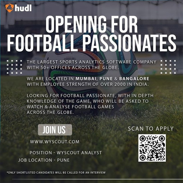 Read more about the article Hiring Football Analytics at wyscout, Pune