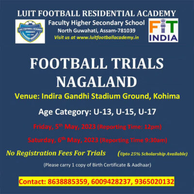 Read more about the article Luit Football Academy Selection Trials, Nagaland