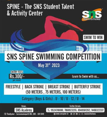 Read more about the article SNS Spine Swimming Competition 2023, Coimbatore