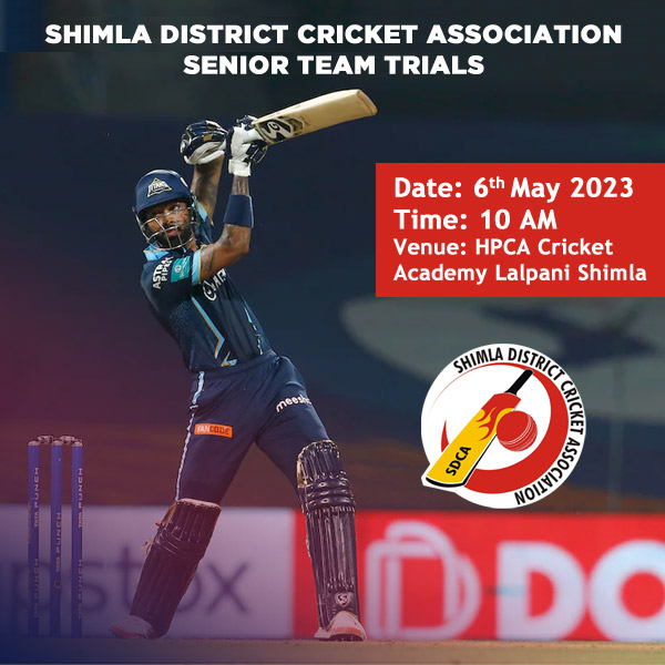 Read more about the article Shimla District Cricket Association Senior Team Selection Trials