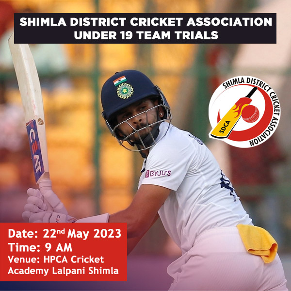 Read more about the article Shimla District Cricket U-19 team Selection Trials