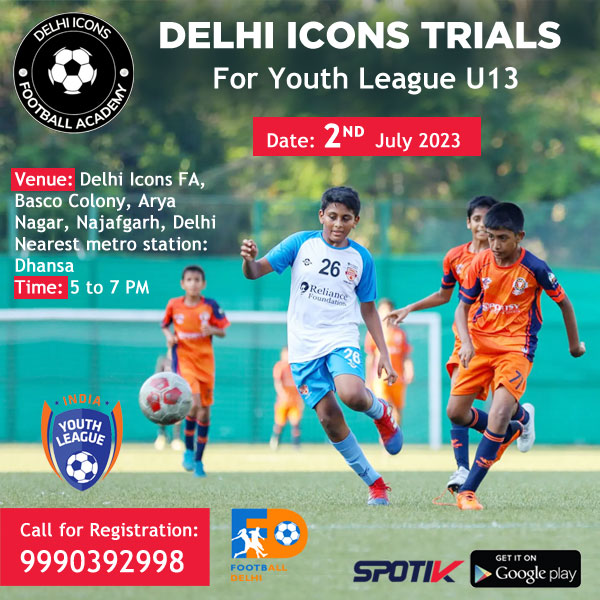 Read more about the article Delhi Icons U13 Youth League Trials, New Delhi