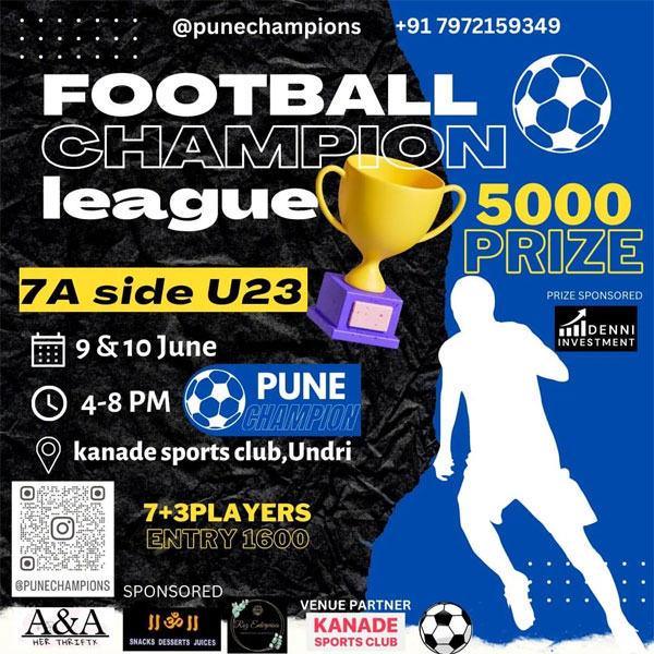 Read more about the article Football Champion 7A side League, Pune