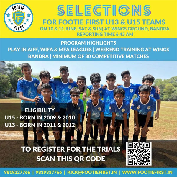 Read more about the article Footie First Youth League Selection Trials, Mumbai