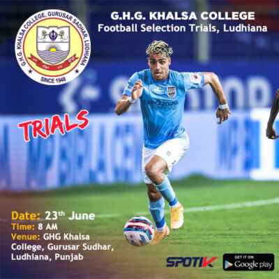 Read more about the article G.H.G Khalsa College Football Team Selection Trials, Punjab