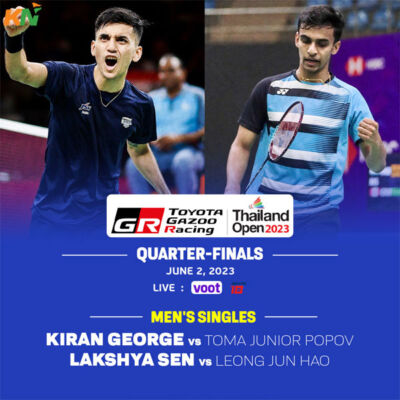Read more about the article Thailand Open LIVE: Lakshya Sen eyes semifinal spot, Kiran George faces Toma Junior Popov in quarterfinal