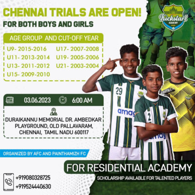 Read more about the article Kickstart FC Academy Trials, Chennai