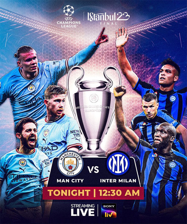 You are currently viewing UEFA Champions League 2022-23 final: Manchester City vs Inter Milan – where to watch