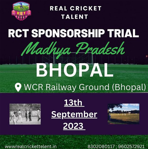 You are currently viewing Real Cricket RCT Selection Trials, Bhopal