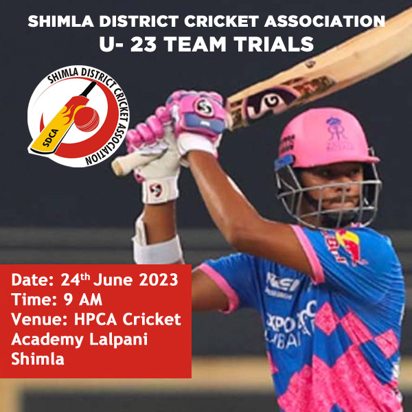 Read more about the article Shimla District Cricket Association U- 23 team Trials