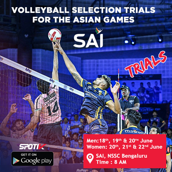Read more about the article Team India Volleyball Selection Trials for the upcoming Asian Games, Bengaluru