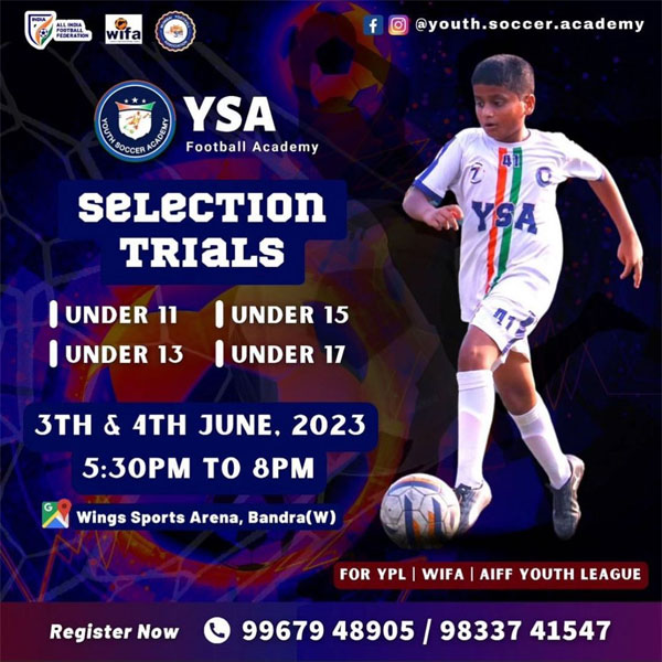 Read more about the article YSA Football Academy Youth Team Selection Trials, Mumbai