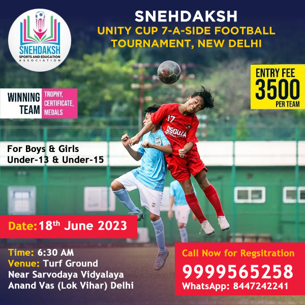 Read more about the article SNEHDAKSH Unity Cup 7-A-Side Football Tournament, New Delhi