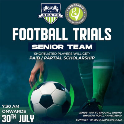 Read more about the article ARA FC Senior Team Trials, Ahmedabad
