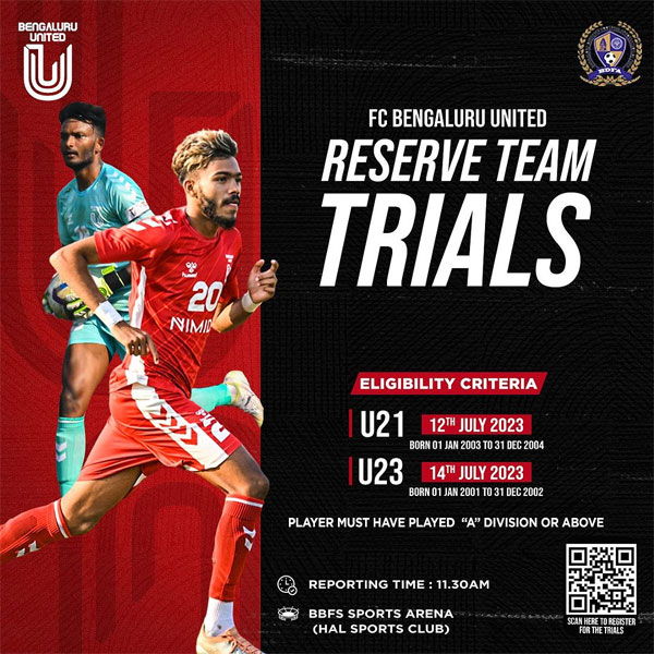 Read more about the article FC Bengaluru United Reserve Team Trials -Scouting