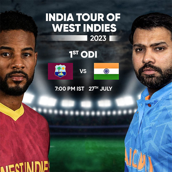 India Vs West Indies Odi Series 2023 Schedule And Live Telecast And Streaming Spotik Sports 9320